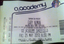 Sheffield 02 Acacademy Ticket